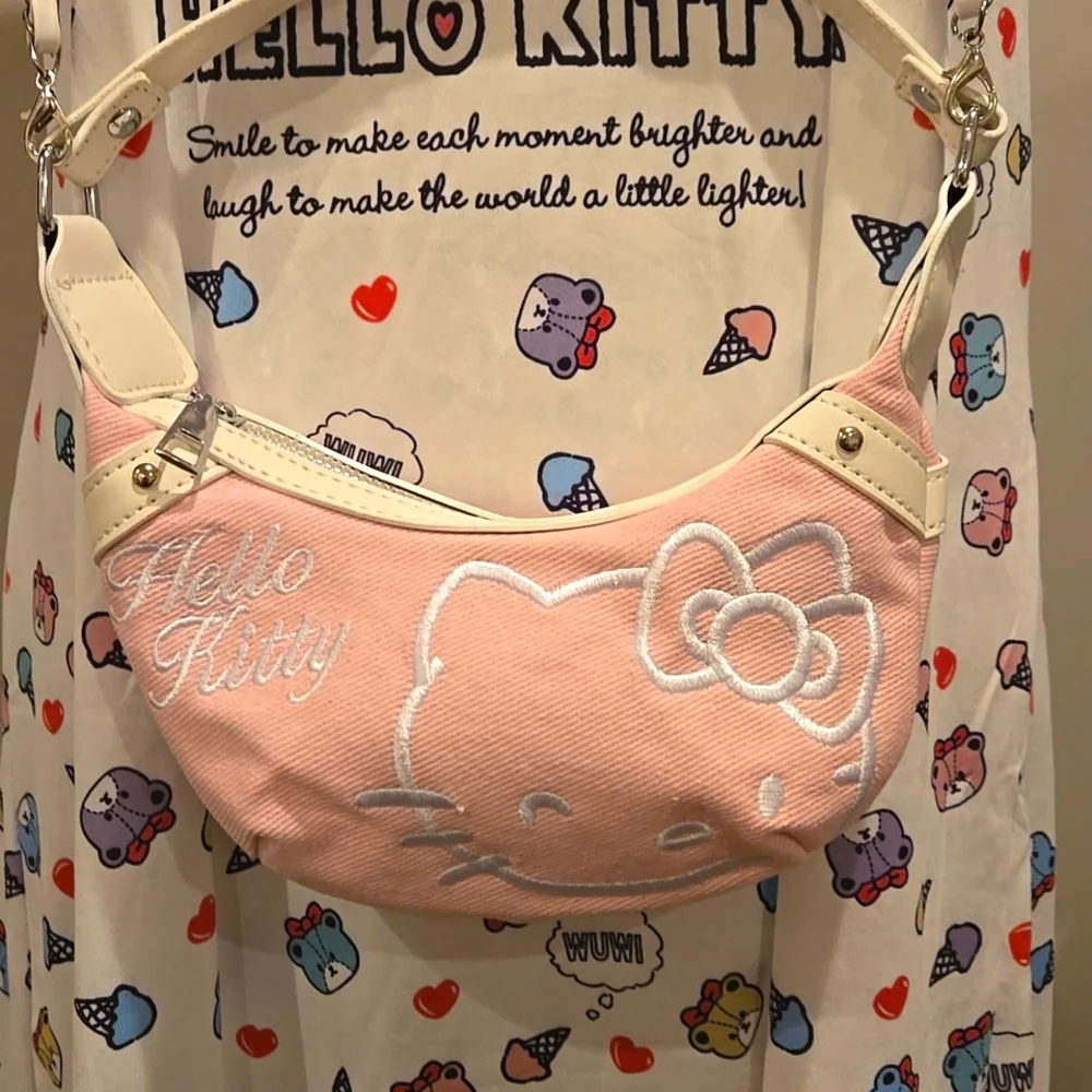 Hello Kitty San Rio Pink n white denim girls mini…